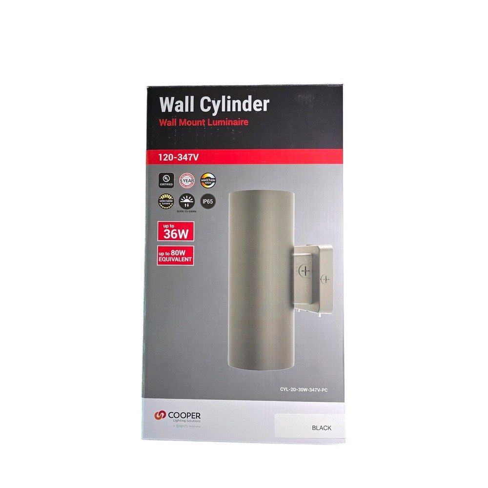 Cooper LUMARK Wall Mount Cylinder LED Selectable Color Temperature CYL-2D